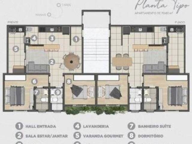 #3119 - Apartamento para Venda em Pouso Alegre - MG - 2