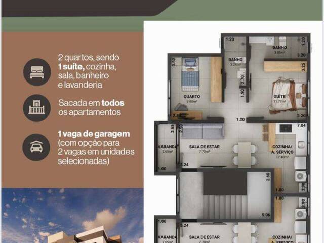 #3258 - Apartamento para Venda em Pouso Alegre - MG - 2